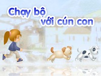 Chạy bộ với cún con 