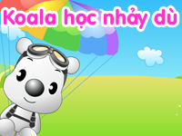 Gấu koala học nhảy dù