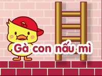 Gà con nấu mì