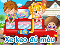 Xe kẹo đủ màu