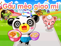 Gấu mèo giao mì