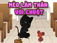 Mèo làm thân với chuột