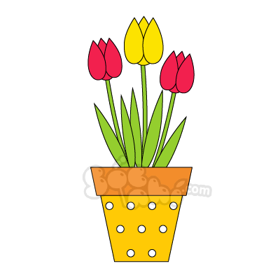 Sóc Nhí - Doc Tin - Họa Sĩ Nhí - Đọc Tin - Học Vẽ Chậu Hoa Tulip - Họa Sĩ  Nhí - Đọc Tin - Học Vẽ Chậu Hoa Tulip